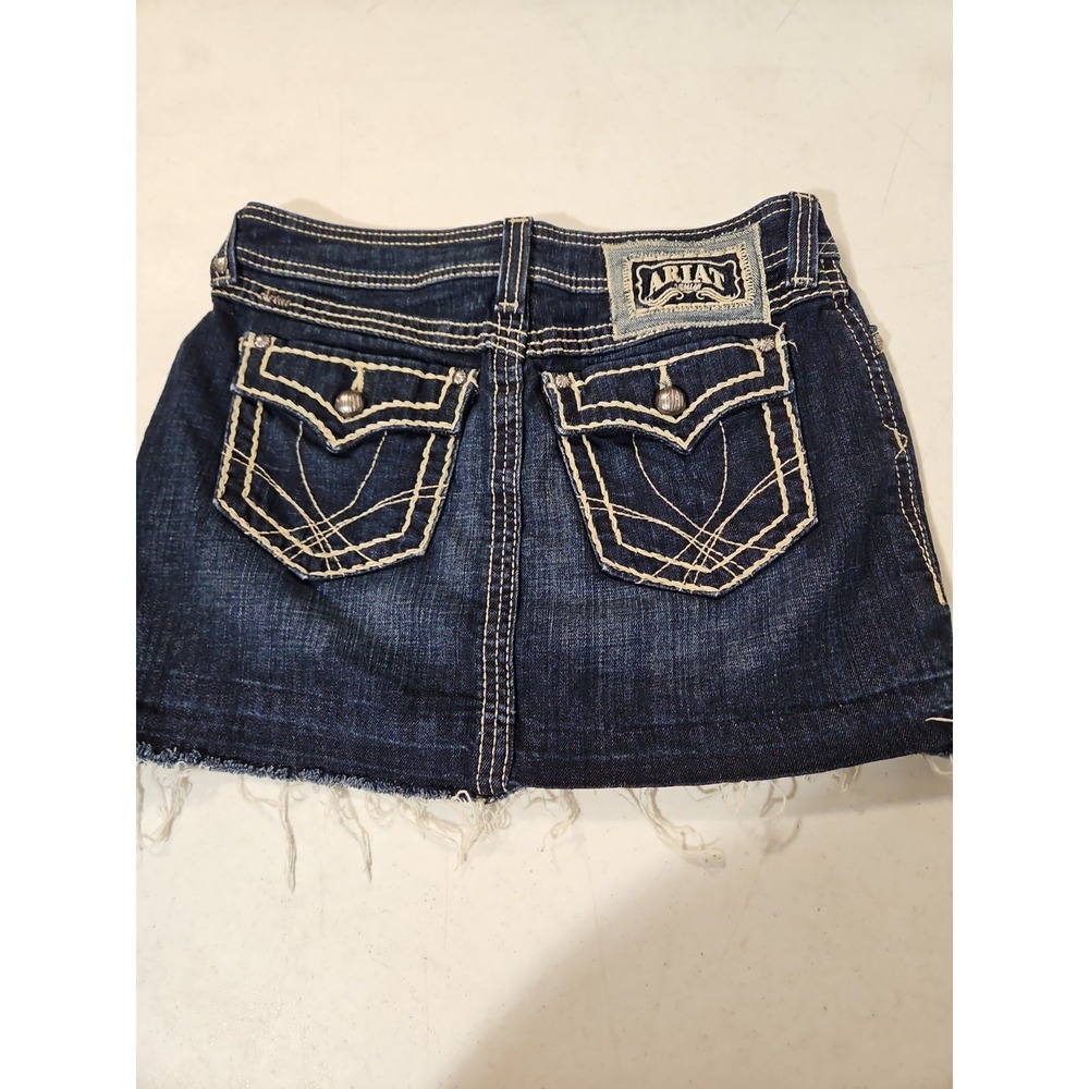 Ariat Mini Denim Skirt Ruby Women's Size 26R Western Rodeo Cowgirl (L119‎